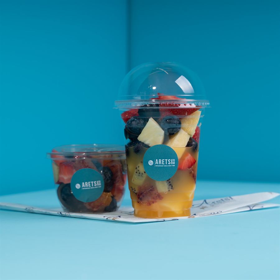 Fresh fruit pots and berries